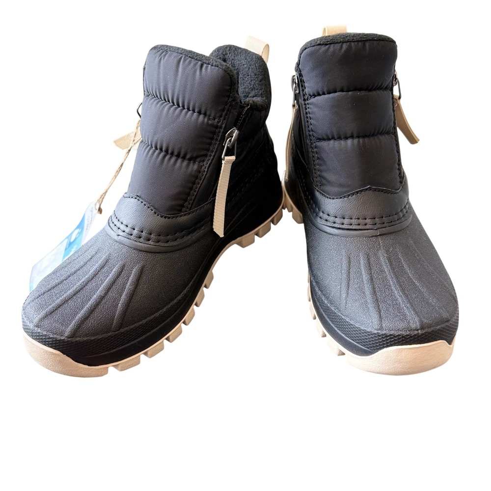 JBU by Jambu Floro Women's 6 Black Waterproof Quilted Duck Boots Winter Warm